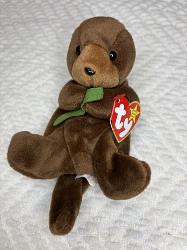 Vintage 1995 TY Beanie Babies Collection - Seaweed the Otter w/ Tags