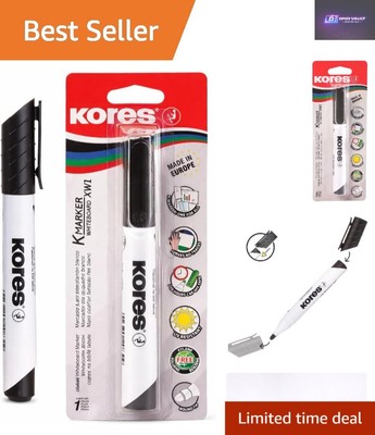 Lebendiger schwarzer Whiteboardmarker mit geruchsarmer runder Spitze - perfekt für Büros