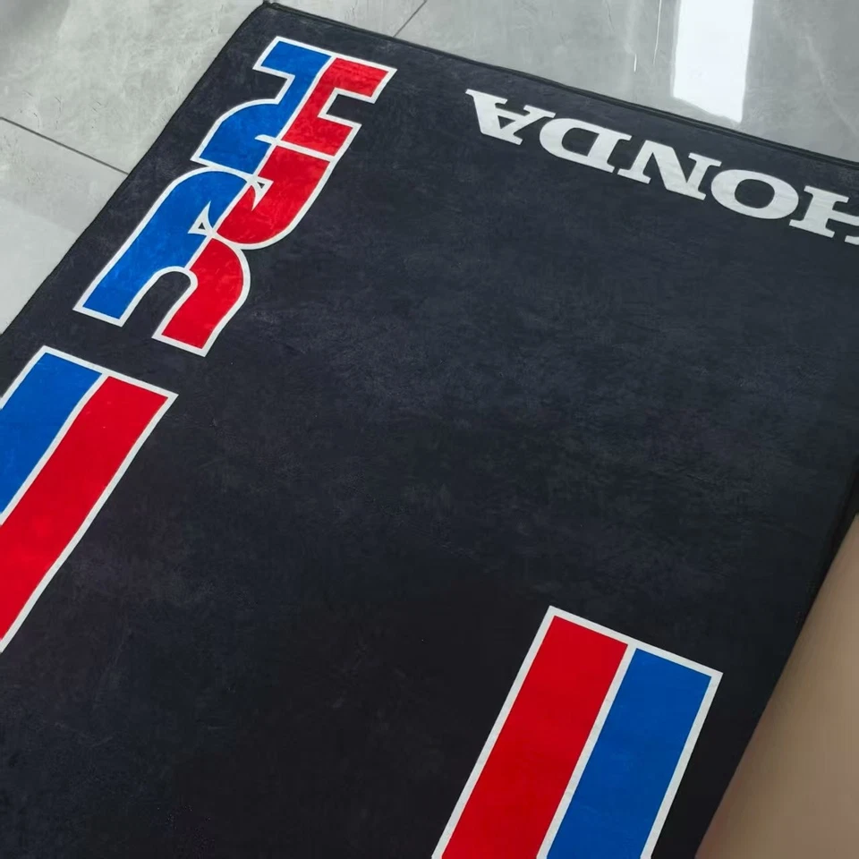 Alfombrilla antideslizante para garaje de motocicleta Honda HRC alfombrilla plegable de taller Foto 3 de 4