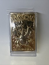 1999 Burger King Gold Plated Pok mon Charizard card 23k Pokeball