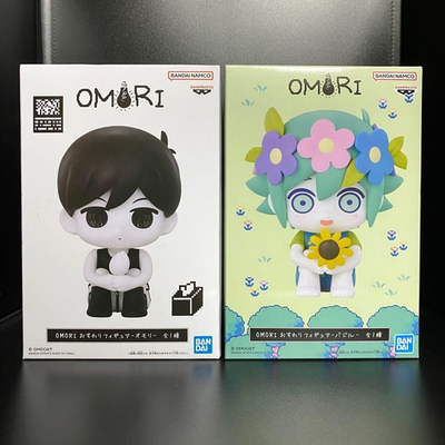 OMORI Osuwari Figure Omori & Basil Set Horror game BANPRESTO Japan