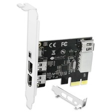 LinksTek 4-Ports 1394A PCIE FireWire 400 Expansion Card for Windows Desktop P...