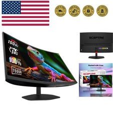 New Curved 24-inch Gaming Monitor 1ms 100Hz 1500R DisplayPort HDMI X2 Eye Ca...