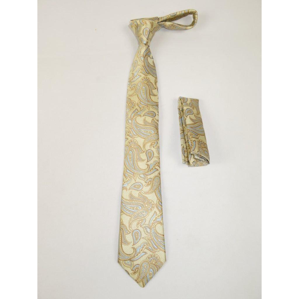 Мужской узкий галстук/носовой платок из микрофибры Vito Rofolo by J.Valintin VTR-74