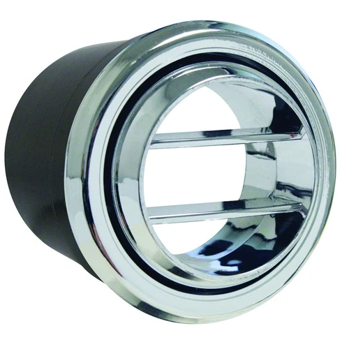 Vintage Air 490535; Standard Round Vent, Double Vane, 2.5 x 2.875 in., Chrome