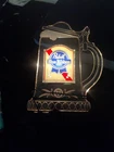 Vintage Pabst Blue Ribbon Beer Clear Plastic Stein Light Up Beer Sign It Works!