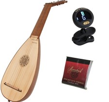 Roosebeck 7-Course Travel Lute w/ Gig Bag String Set Tuner