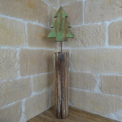 Holzbaum auf Stamm 99cm Advent Weihnachtsdeko Weihnachtsbaum Christbaum 3132