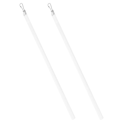 2 Pcs Curtain Accessories Drapery Rod Replacement with Hook Pull Rods