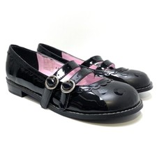 T.U.K. SHOES LABELLA BLACK OUT KITTY SCHOOL SHOES A7863L