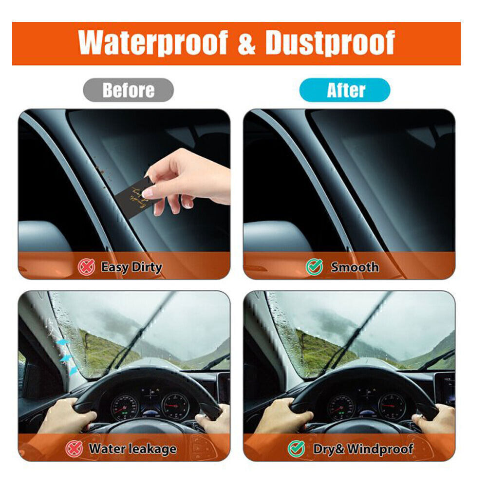 Rubber Seal Strip Car Door Window Trim Edge Molding Protector Guard Weather US