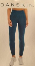 Danskin Ladies' XL Stormy Sea High Rise Bonded 7/8 Legging with Three Pockets
