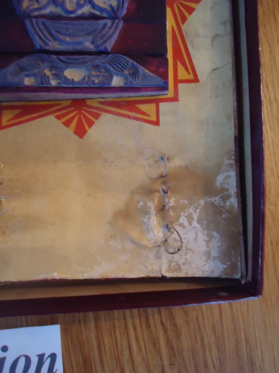 Jeu Ancien – Tampon Cirque Clown – Boîte En Tôle – Jouet Vintage
