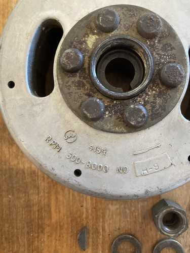 1972 Yamaha DT 2 250 OEM Flywheel Magneto Rotor Fly Wheel & Key Same Day Ship - Picture 3 of 4