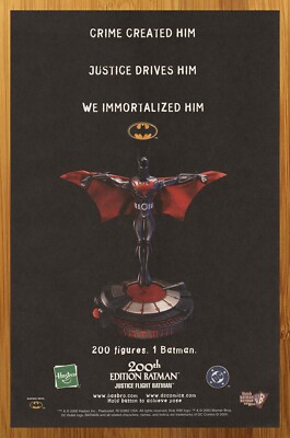 2000 200th Edition Justice Flight Batman Beyond Action Figure Print Ad/Poster