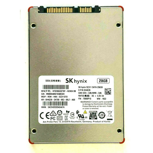 Dell SK Hynix 256GB SSD 6G SC401 SATA III 2,5" HFS256G32TNF-N2A0A 0H4G39 H4G39
