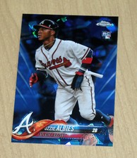 2018 Topps Sapphire Chrome parallel Refractor Ozzie Albies rookie #276