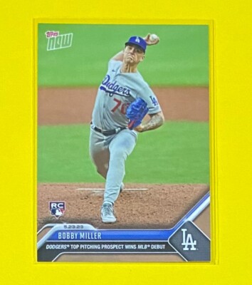 その他 17/25 Topps Now Bobby Miller Auto /25 2023 MLB Topps Now Bobby Miller ROOKIE CARD SP Los Angeles