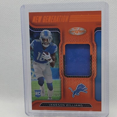 2022 Panini Certified Jameson Williams Mirror Orange New