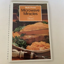 Vintage Sears Multi-Power Microwave Miracles Cookbook Recipes Grandma Core