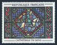 France 1114 2 stamps, MNH. Michel 1513. Saint Paul on the Damascus Road, 1965.