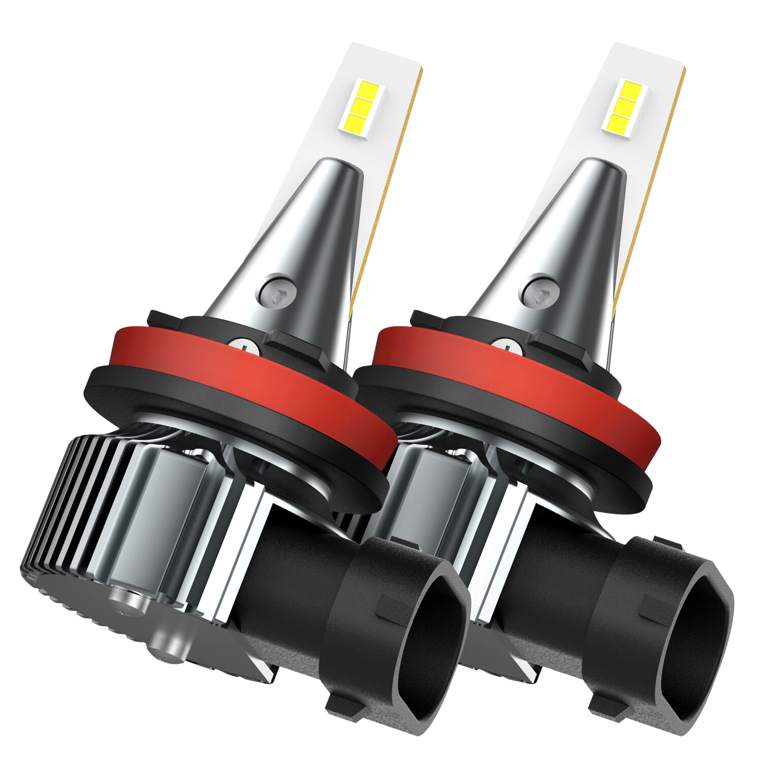 AUXITO 2x H8 H11 LED Fog Light Bulbs 6500K White High Power DRL Lamps