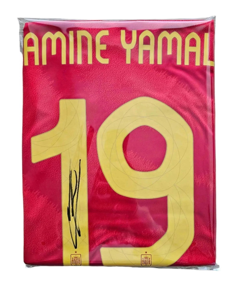 Lamine Yamal 19 Spain 2024 | Back Signed Football Shirt