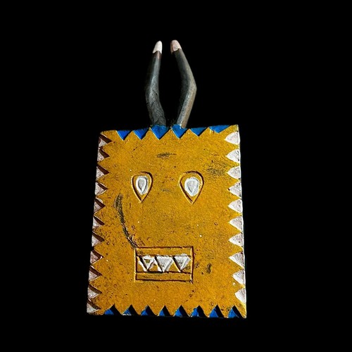 African Vintage Handcrafted Kplé Kplé Mask Antique Wooden Tribal Decor-G1121 - Picture 23 of 24