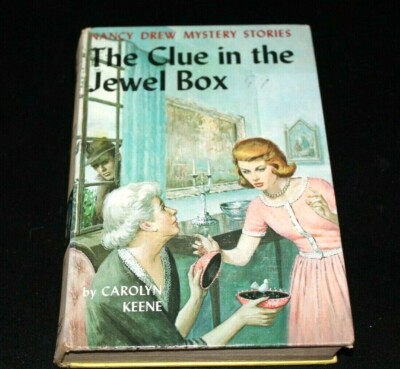Vtg Nancy Drew Book Mystery Clue in the Jewel Box 1943 Carolyn Keene PPX =