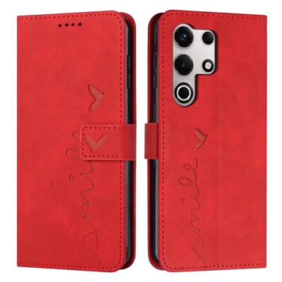 For itel S25 Ultra Skin Feel Heart Embossed Leather Phone Case cover