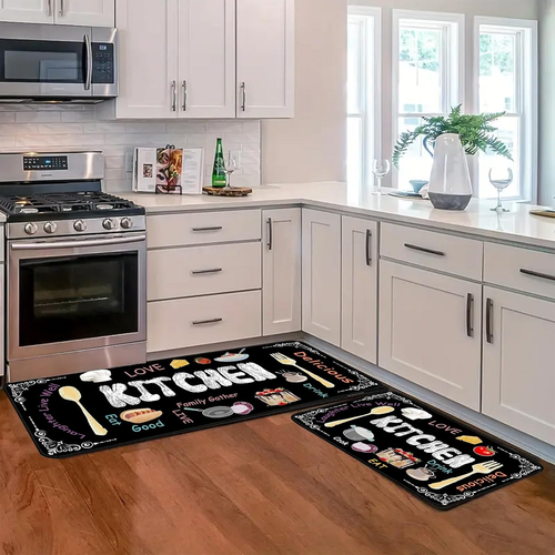 Farmhouse Kitchen Mat Sets 2 Piece,Anti-Fatigue Kitchen Mats for Floor Kitchen R