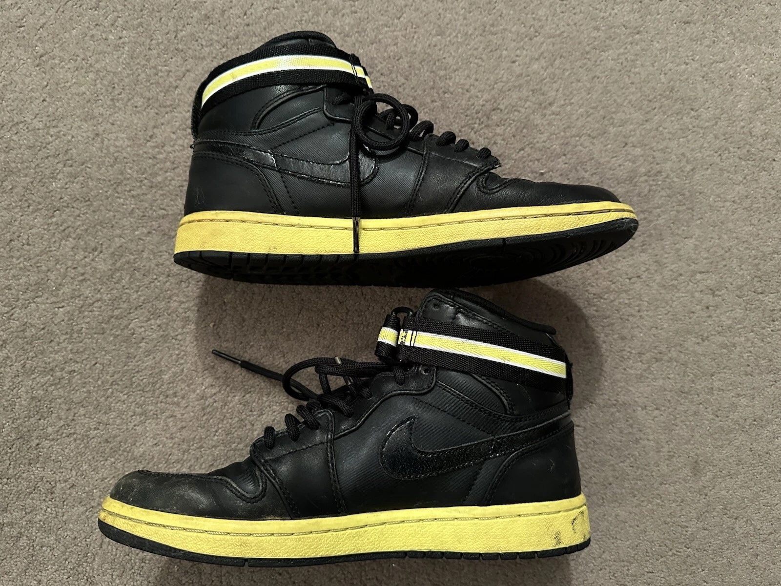 Air Jordan 1 High Strap Voltage Giallo Rara Taglia UK 6 EUR 40