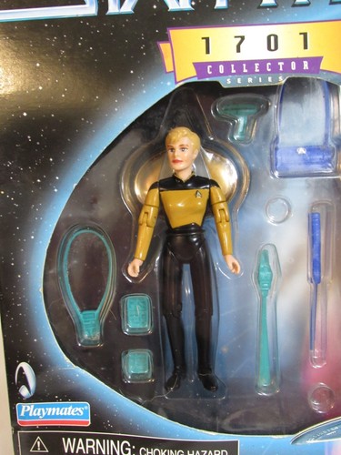 Lt. Yar Barclay Captain Picard STAR TREK Playmates 1701 Series Open Box - Picture 2 of 15