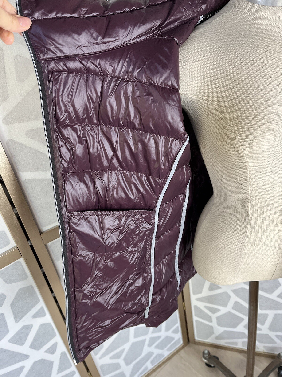 Dkny Packable Jacket Coat Puffer Down Light Weigh… - image 6