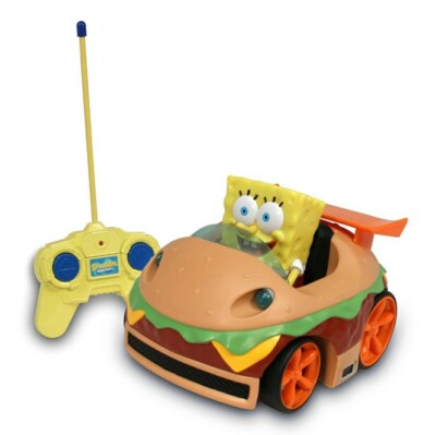 New Nickelodeon SpongeBob Squarepants Krabby Patty Wagon RC Vehicle w/ Remote 