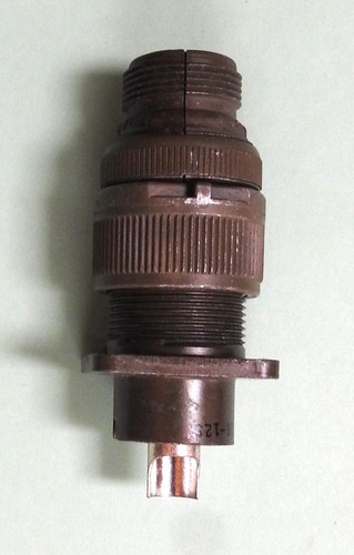 Conectores de 1 pin de acoplamiento estilo militar vintage MS3102A16-12S y MS3106B16-12P - Imagen 3 de 14