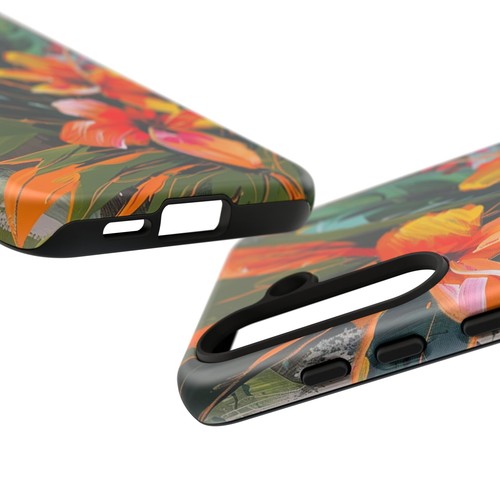 Phone-Ink iPhone, Pixel, Samsung Galaxy Case - Orange Hibiscus Flower Painting - 第 117/191 張圖片