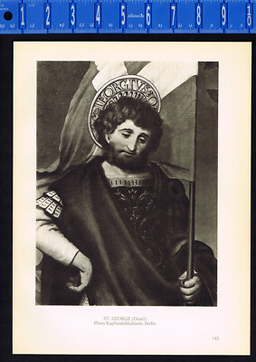 HOLBEIN- Saint George  & King Solomon Receives the Queen of Sheba -1938 Print