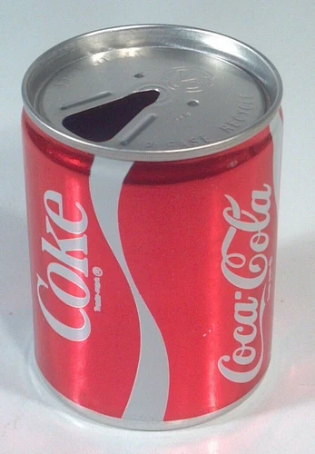 Vintage Coke Coca Cola Soda Pop Can Short 8oz Aluminum Los Angeles CA