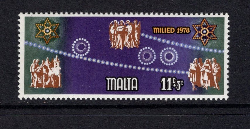 Malta 1978 CHRISTMAS DECORATIONS, ANGELS, CAROLERS MNH SG 611-614