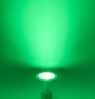 4 PACK,7W 120V MR16  GU10 LED GREEN LIGHT BULB
