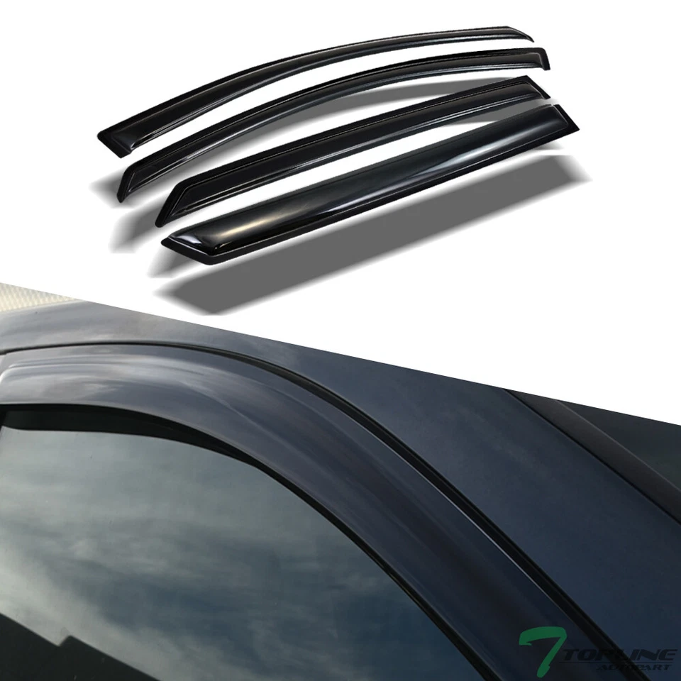 Topline For 2007-2012 Kia Rondo Sun Rain Guard Vent Shade Window Visor Deflector - Imagem 3 de 4