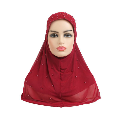 Pull On Wear Instant Women Muslim Hijab Turban Prayer Shawl Burqa Arab Headscarf - Picture 13 of 83