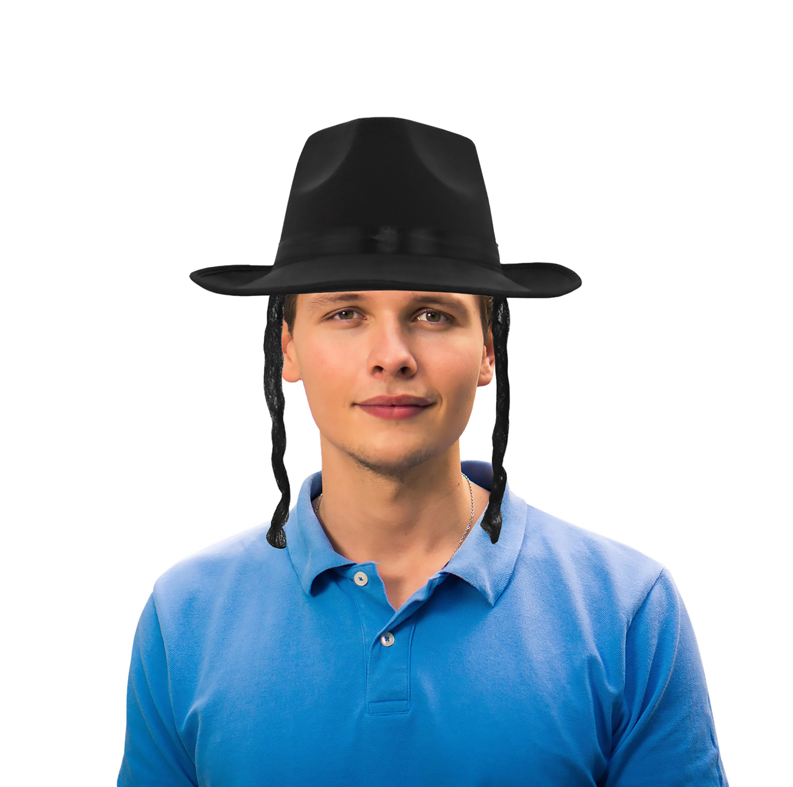 Black Jewish Man Rabbit Hat With Payis Hair Spanish Religious Halloween ...