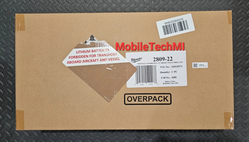 Milwaukee M18 FUEL SUPER HAWG 1/2" Right Angle Drill Kit 2x Batteries 2809-22 - Image 2 of 2