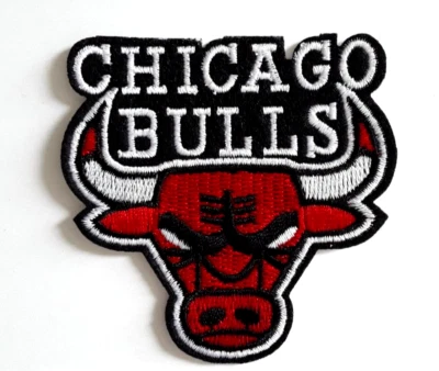MARKENLOS Parche de parche bordado para planchar logotipo del equipo de baloncesto de la NBA Chicago Bulls