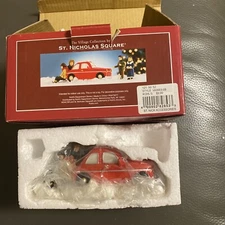 The Village Collection by St Nicholas Square Car Stuck in a Rut COMPLETE 3pc Set