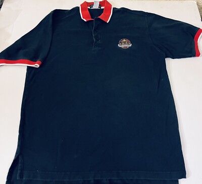 US Open Golf Collection Vintage Blue Polo Shirt 1997 Congressional Size  Large