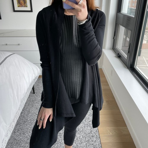 Splendid Waffle Knit Open Front 