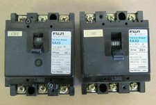 LOT OF 2: FUJI EA33 CIRCUIT AUTO BREAKER, 1PIECE 30A, 1PIECE 20A, 3 POLE